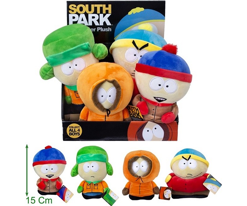 (Mis 2) SOUTH PARK Peluche 15cm – In espo da 4pz 4ass…x4…x8